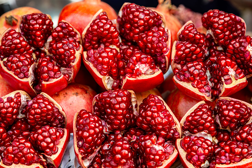 Pomegranate is said to be a super fruit