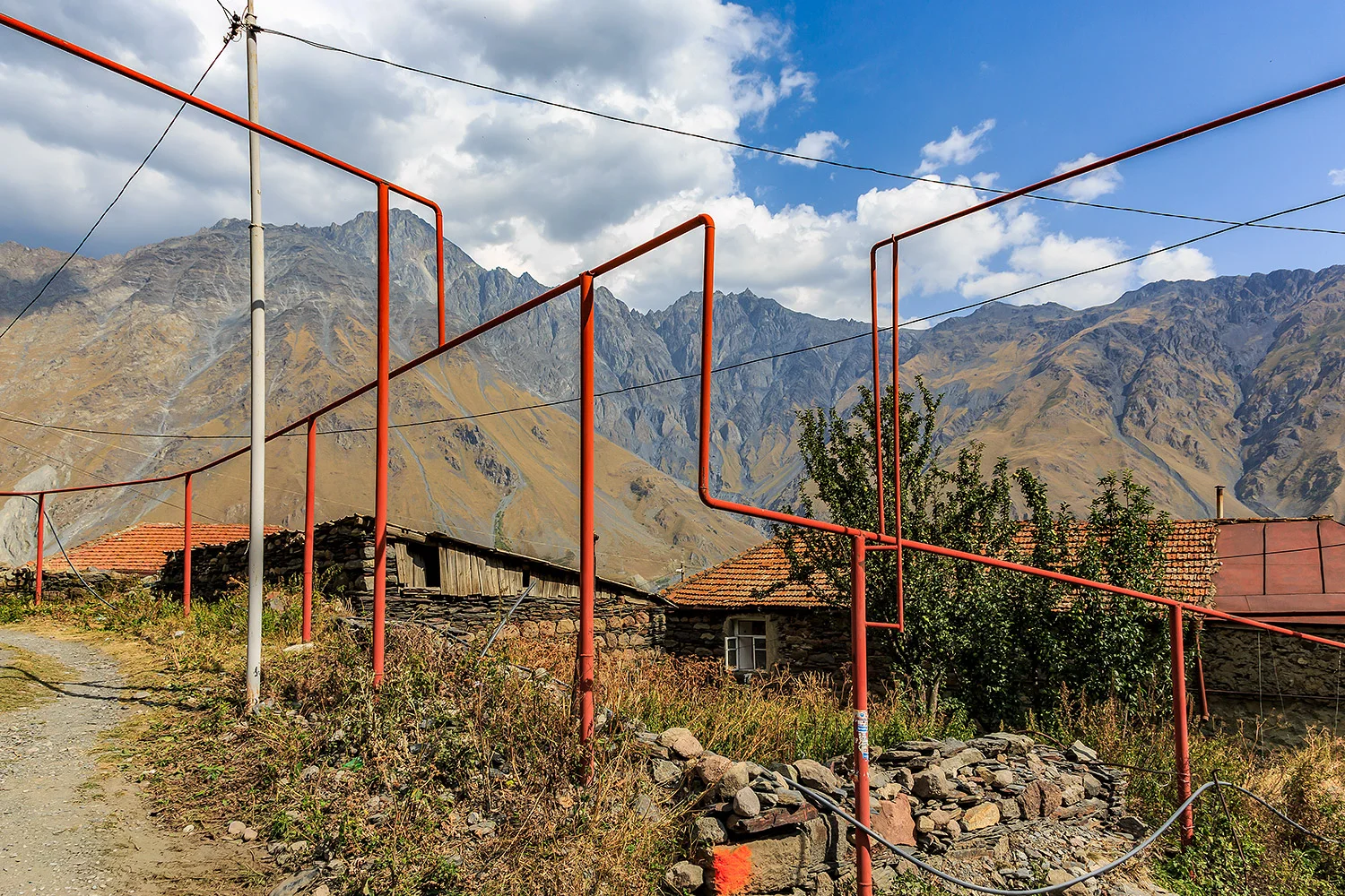 gas-pipes-in-a-village-causaus-georgia