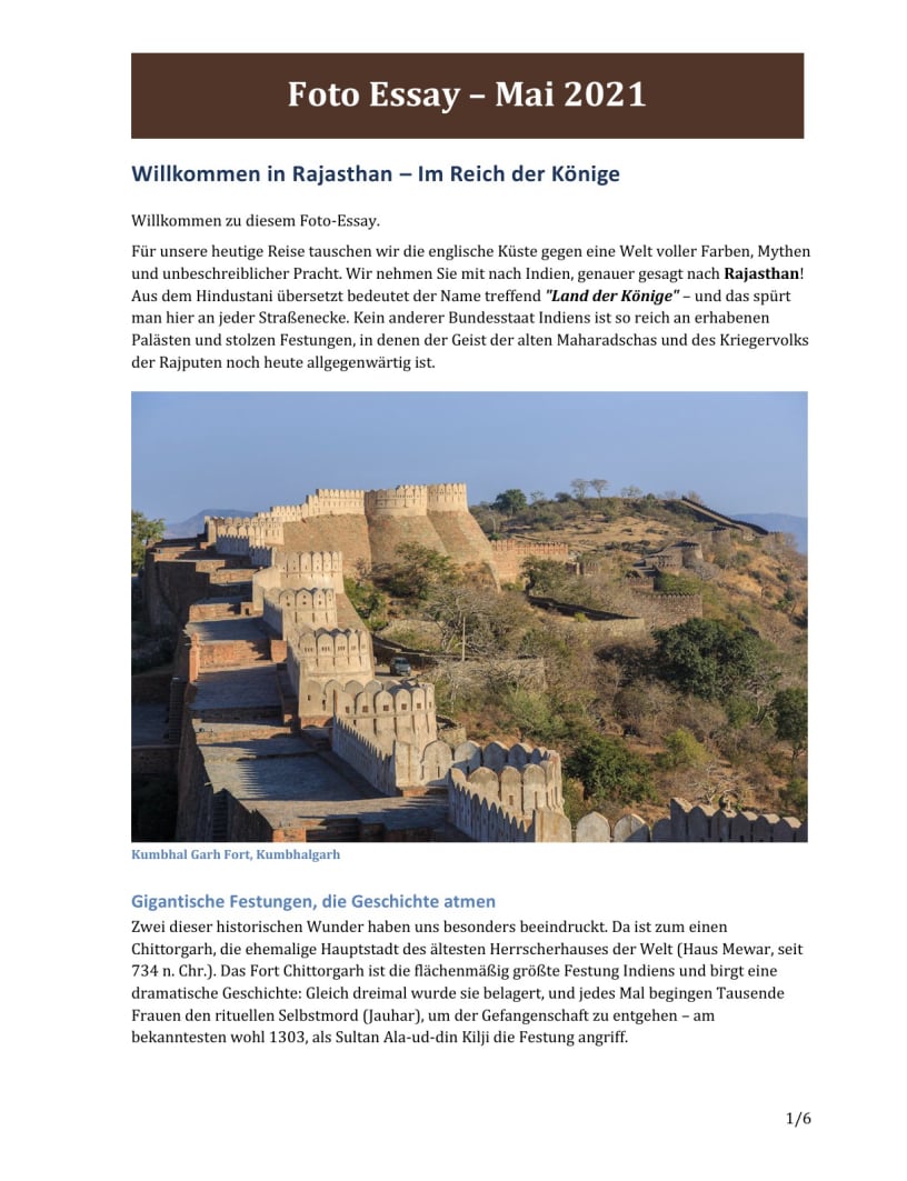 Foto-Essay Rajasthan